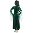 thumbnail image 2 of vastwit Kids Girls Renaissance Vintage Dress Gothic Medieval Costume Maxi Dresses Halloween Fancy Green 16, 2 of 4