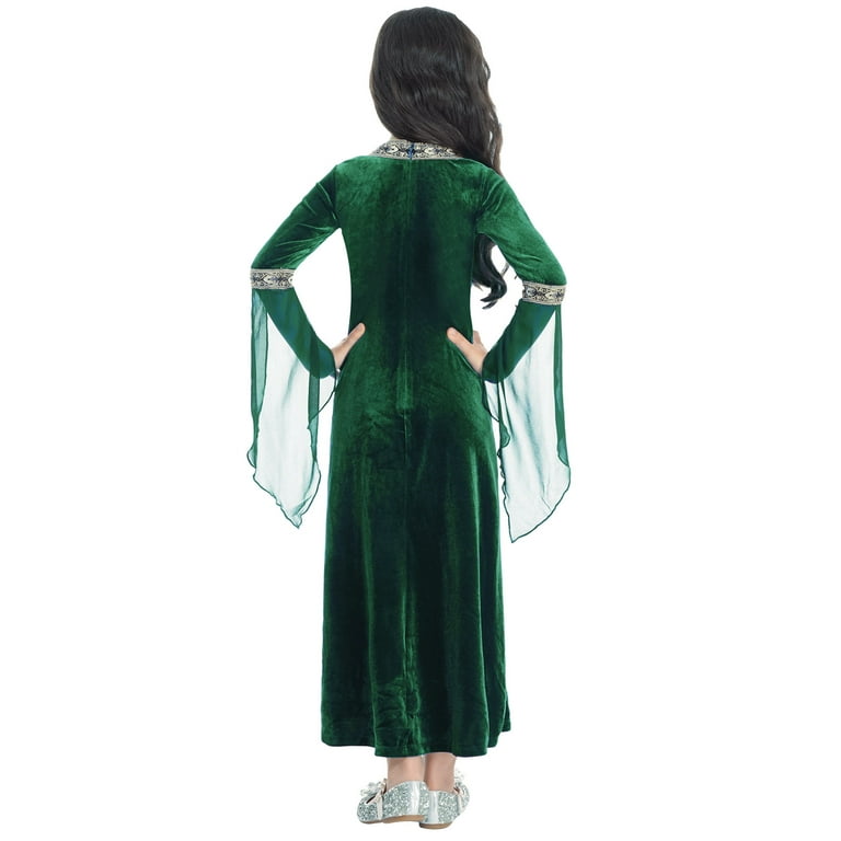girls green medieval dress Rubie's Costume Jade Princess Child Costume, Large main image 0
