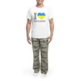 thumbnail image 5 of CafePress - I Love Ukraine Native Ukrainian Flag Pajamas - Men's Light Loose Fit Cotton Pajama Set, 5 of 7