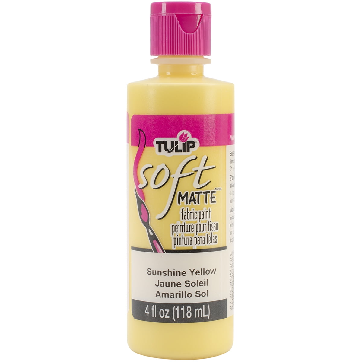 Tulip Soft Fabric Paint 4ozMatte Sunshine Yellow