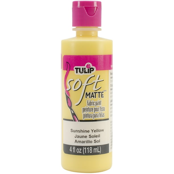 Tulip Soft Fabric Paint 4ozMatte Sunshine Yellow