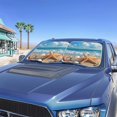 thumbnail image 2 of Jeiento Starfish Sea Sunshade Visor 2 PCS Car Windshield Sun Shade Easy Installation Foldable Automotive Interior Accessories for Sun Protection Sun Shade for UV Protection, 2 of 7