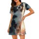 thumbnail image 1 of Fotbe Cloud Border Collie Bata de Dormir para Mujer con Estampado, Camisón de Algodón de Manga Corta, Ropa de Dormir Casual, 1 of 6