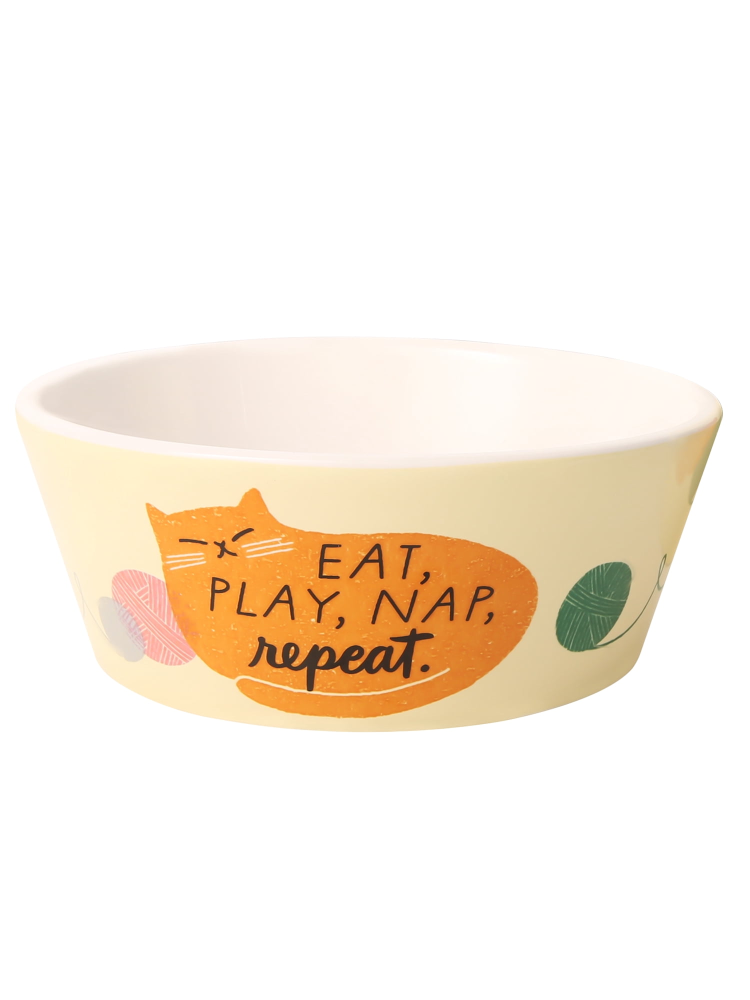 Hallmark 'Less Worry More Purry' Ceramic Mug and Cat Bowl Set for Pet Parents