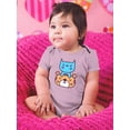 thumbnail image 2 of Cute Cat And Tiger Bodysuit Infant -Image by Shutterstock,  18 Months, 2 of 4