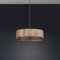 thumbnail image 7 of Nuvo Lighting Barrique 5-Light Pendant Fixture Black with Honey Wood Finish - N/A, 7 of 7