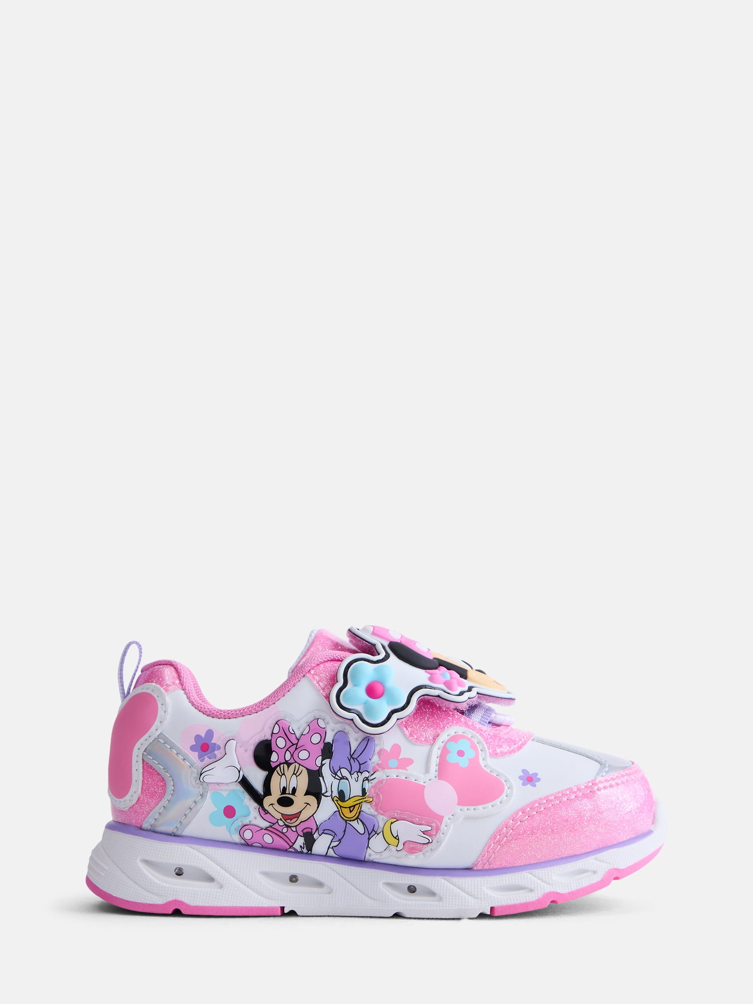 Disney Minnie Mouse and Daisy Duck Toddler Girls Athletic Light Up Sneakers