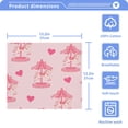thumbnail image 5 of BZSMCE Towel Cotton Face Towel Soft Hand Towels Fashion Pink Carousel Pattern Pattern, 5 of 9