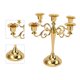 thumbnail image 5 of Candelabro De 5 Brazos, Centro De Mesa Decorativo Retro De Hierro Con Brazos Dorados, Para Mesa De Comedor De Boda En La Iglesia Del Hogar, 5 of 7