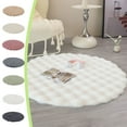 thumbnail image 7 of SLYNSHome Small Round Area Rug Soft Shag Rugs Non-slip Floor Mat Modern Carpet for Home Dorm Apartment Bedroom Decorations - White, 7 of 7