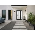 thumbnail image 4 of Front Exterior Prehung Metal-Plastic Door Frosted Glass / Manux 8102 Matte Black / Side Window / Office Commercial and Residential Doors Entrance Patio Garage 44" x 80" Left-hand Inswing, 4 of 7