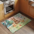 thumbnail image 2 of Cartoon Forest Animal Front Door Rugs 2x3 ft Cute Bear Dear Funny Fox Watercolor Mushroom Small Rug for Entryway Non Slip Washable Bathroom Door Mat Absorbent Floor Mat for Indoor Entrance, 2 of 9