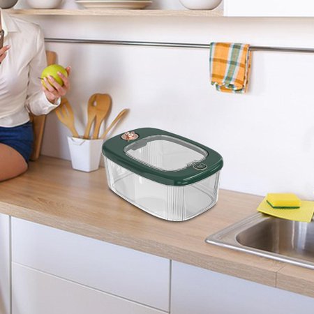 Large Capacity Clear Rice Box Dispenser Multipurpose Airtight Storage ...