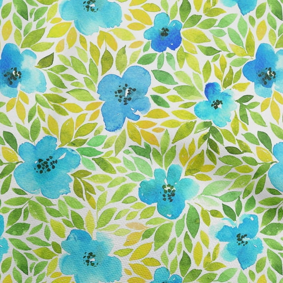 oneOone Cotton Cambric Lime Green Fabric Florals Diy Clothing Quilting Fabric Print Fabric By Yard 56 Inch Wide