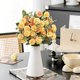 thumbnail image 3 of Artificial Flower Bouquet Hydrangea Carnation Arrangement - Small High-End Faux Floral Decor, Lifelike Wedding Centerpiece, Home Display Decoration, 3 of 4
