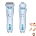 thumbnail image 2 of SUTENGDA Electric Razor  Facial Hair Removal for Women  2-in-1 Portable Double Head Shaver Razors Waterproof Wet & Dry Use  Painless Epilator at Home  Blue, 2 of 7