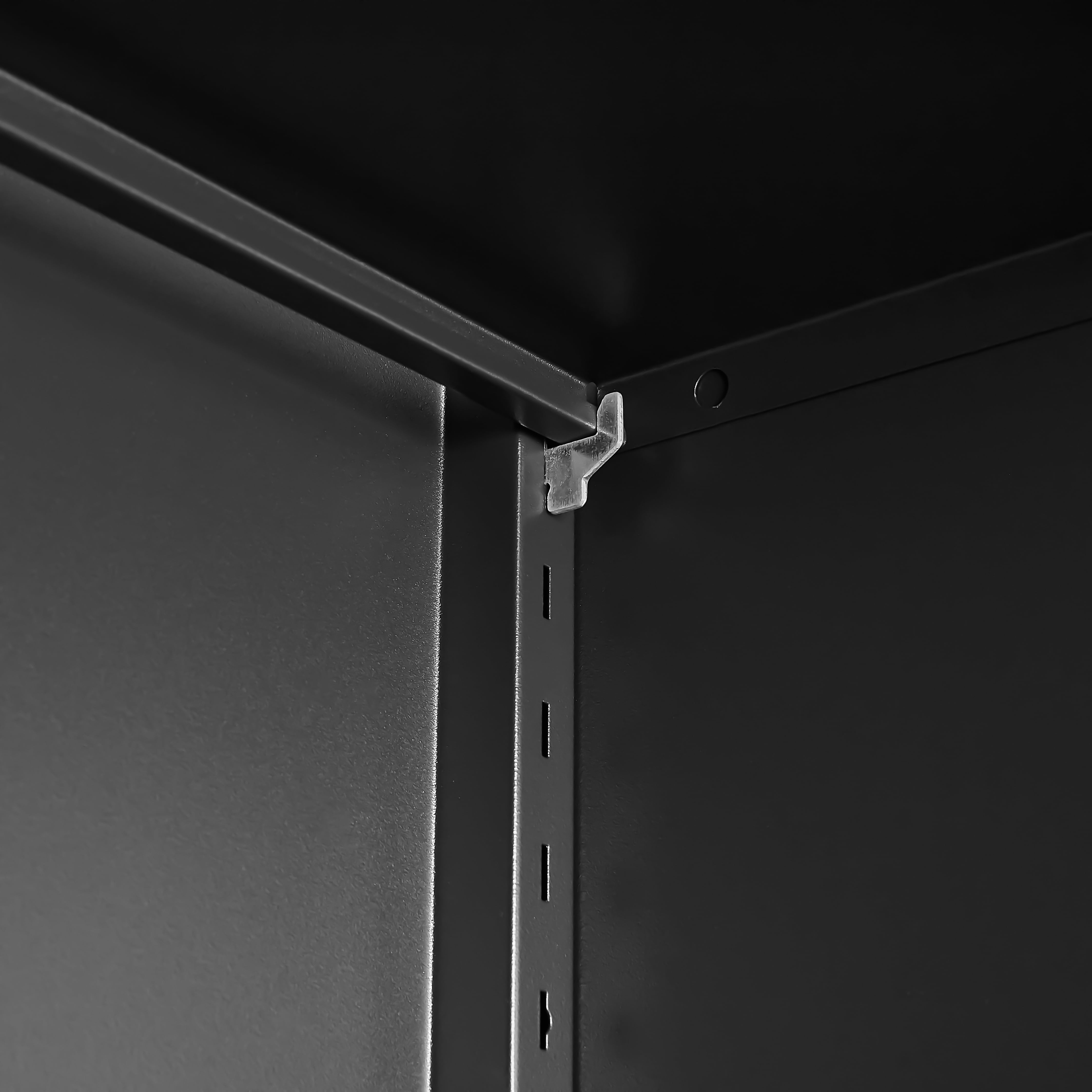 Adjustable 2 Doors Storage Cabinet Kitchen Pantry Cabinet With Adjustable Shelves all Steel Cabinet Locker for Kitchen, Living Room, Dining Room and Office