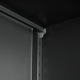 thumbnail image 7 of Aukfa 47" Freestanding Kitchen Pantry Storage Cabinet with 4 Adjustable Shelves, Metal Food Pantry Cupboard for Kitchen/Garage/Office, Black, 7 of 7