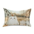 thumbnail image 7 of Yayeee Pillowcase King Size Set of 2 Satin Wrinkle Resistant Pillow Case, Cute Halloween Pumpkins, 7 of 7