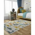 thumbnail image 3 of Unique Loom Whimsy Kids Collection Area Rug - Dinotopia (2' 2" x 3' 1" Rectangle Ivory/Black), 3 of 9