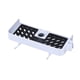 thumbnail image 5 of Estante de ducha ajustable, organizador para el baño del hogar. Blanco, 5 of 9