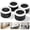 Black-round-1.77in, variant on SAN LIKE Bed Risers 4PCS Furniture Risers 1.77in Adjustable Bed Elevators Office Leg Raiser for Tables Beds Chairs Sofas Desks etc., Adjustable Heights: 1.77", 3.35", 4.92" (One Layers 1.77")