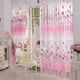 thumbnail image 2 of Cortina de gasa de tul con estampado de tulipanes para puerta y ventana, panel drapeado transparente de 200 x 100 cm, 2 of 3