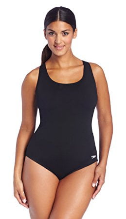 gift mumlende kaffe Speedo Women's Plus-Size Endurance+ Moderate Ultraback One Piece Swimsuit,  Black, 20 - Walmart.com
