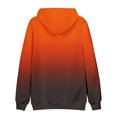 thumbnail image 3 of VBTAPA Men's Pullover Hoodie Gradient Color Hooded Sweatshirt Oversized Drop Shoulder Hoodies Loose Casual Drawstring Sweatshirts with Kangaroo Pocket Orange L, 3 of 5