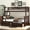 Espresso + Pine + Twin over Full Bunk Bed, variant on Twin over Full Bunk Bed with Drawers, Convertible Beds, White