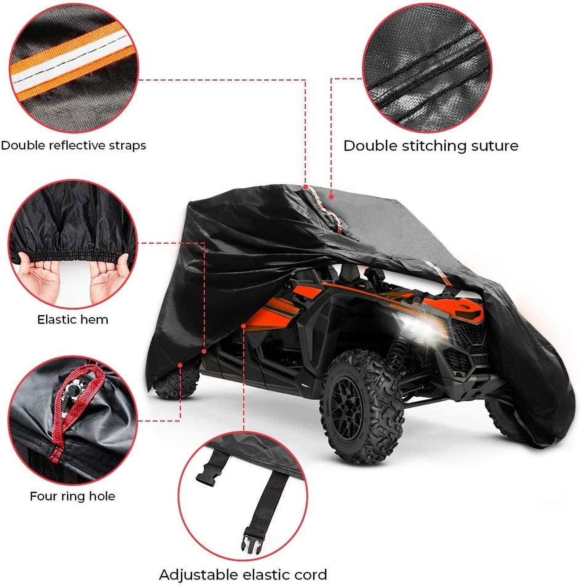 KEMIMOTO Upgraded UTV Cover 4 Seater Compatible with Can Am Maverick X3 Max RZR 1000 Pro 4