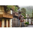 thumbnail image 2 of Bibikow, Walter 24x17 Black Ornate Wood Framed with Double Matting Museum Art Print Titled - Spain-Canary Islands-Gran Canaria Island-Teror-main street and traditional houses, 2 of 4