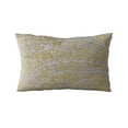 thumbnail image 5 of Plutus Brands Yellow Golden Leaf Jacquard Luxury Throw Pillow-Size:20" x 36", 5 of 9