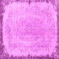thumbnail image 1 of Ahgly Company Machine Washable Indoor Square Persian Pink Traditional Area Rugs, 3' Square, 1 of 4