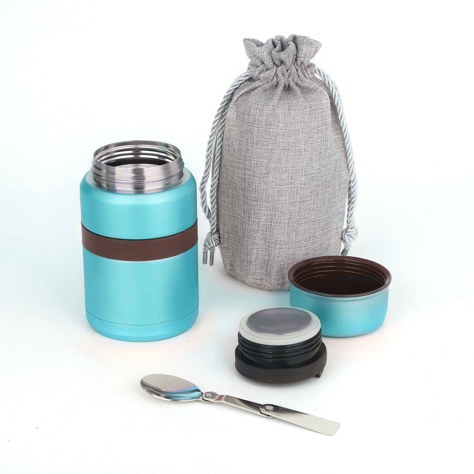 Portable Thermos Hot Food Flask Lunch Box Storage Keep Warm Soup Travel 500ML