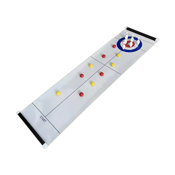 Esquirla Mini Curling Bowling Game Set Indoor Sports Game for Office Party for Family