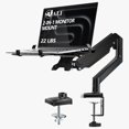 thumbnail image 1 of Soporte de escritorio para laptop WALI ajustable para laptop de 17" y monitor de 34", 1 of 9