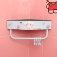thumbnail image 1 of Perchero de baño con dibujos animados de Hello Kitty My Melody de Sanrio Kawaii, sin perforaciones, con gancho para colgar toallas, 1 of 2