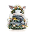 thumbnail image 3 of ddioayh Acrylic Tabletop Display Easter Bunny Flat Decor for Office Bedroom Cafe Holiday Decoration Durable Lightweight Gift Idea, 3 of 6