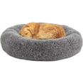 thumbnail image 3 of Calming Dog Beds for Large Dogs, Faux Fur Donut Cuddler Dog Bed, Round Fluffy Pillow, Washable Pet Bed for Dogs Up to 80Lbs, 36inch, 3 of 7