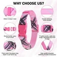 thumbnail image 3 of Small Dog Collar and Leash Set, Dog Collars for Puppy Medium Dogs, Adjustable Pet Collar for Doggie XS S M Breed Boys or Girls Chihuahua, Yorki, Bulldog, 5FT Nylon Dog Leash,Pink, 3 of 8