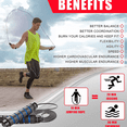 thumbnail image 4 of Jump rope, for Workout, Fitness - with Rapid Ball Bearing System and Memory Foam Handles, 4 of 5