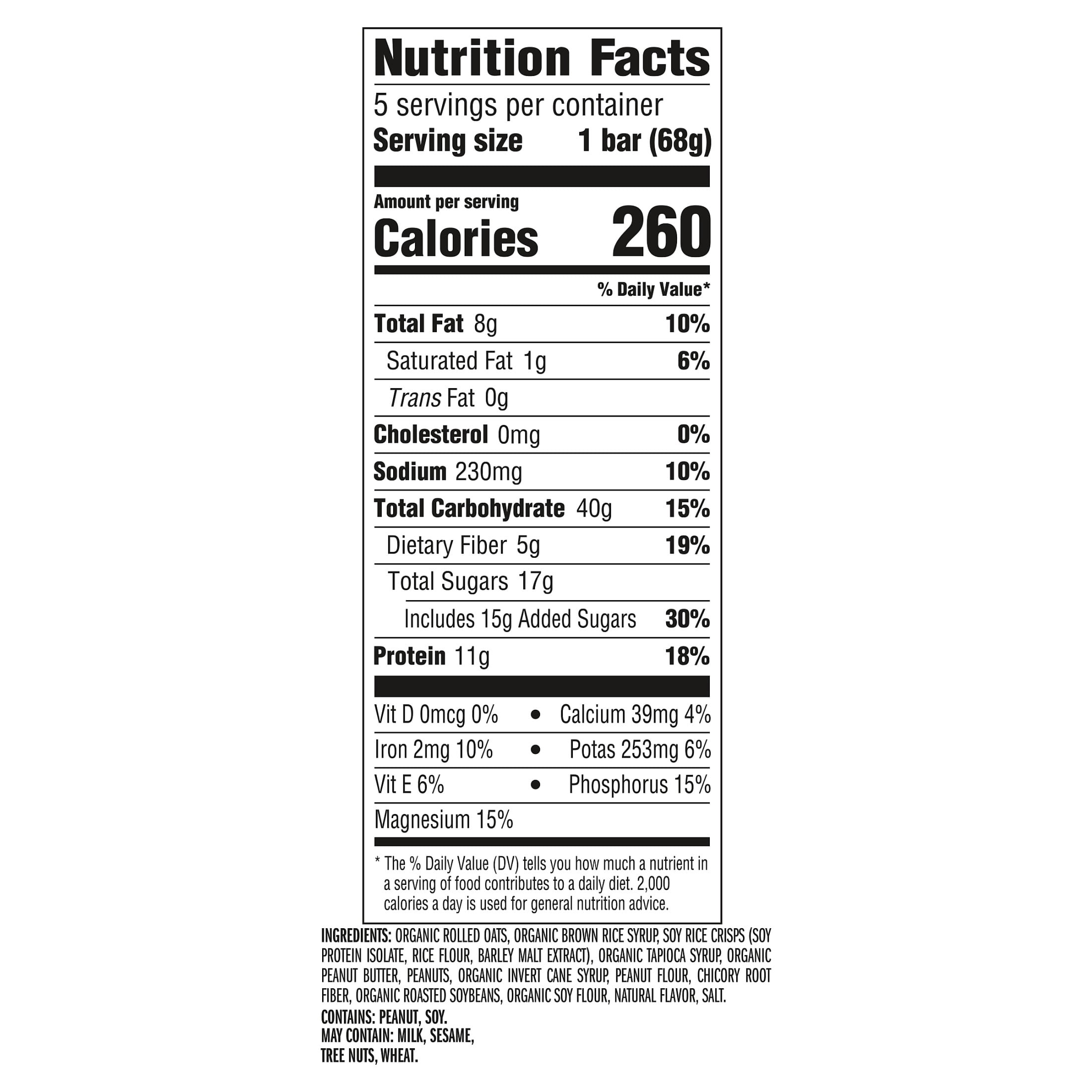 (3 pack) CLIF BAR Energy Protein Bars, Crunchy Peanut Butter, 5ct