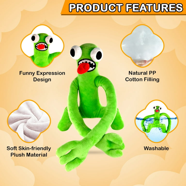 TwCare Rainbow Friends Green Plush Toy, Rainbow Friends Soft