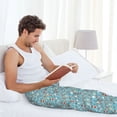 thumbnail image 6 of Picia Funny Cartoon Animals Mens Soft Woven Cotton Elastic Waistband Sleep Pajama Pant Lounge Sleep Pant With Pockets And Drawstring-Medium, 6 of 9