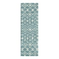 thumbnail image 6 of Unique Loom Moroccan Trellis Shag Collection Area Rug - Meknes (2' x 6' 1" Runner Light Blue/Ivory), 6 of 6