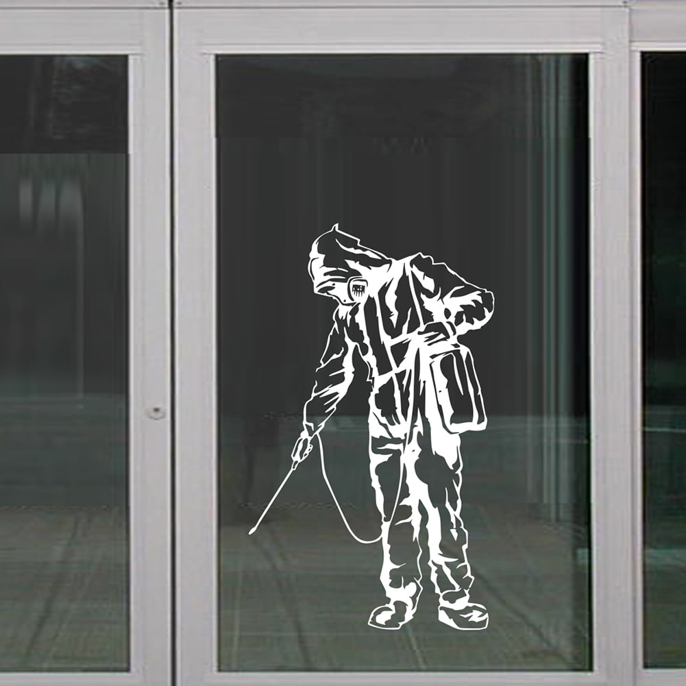 KQ_ 2Pcs Adhesive No Handshake Window Wall Glass Sticker Warning Sign Re Details about   AU_ FE 