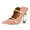 Pink, variant on FSJ Women Elegant Pointed Closed Toe Mules Chic Crystal Chunky High Heels Sandals Pumps Slip On Two Strap Backless Casual Dressy Shoes Size 8 Pink