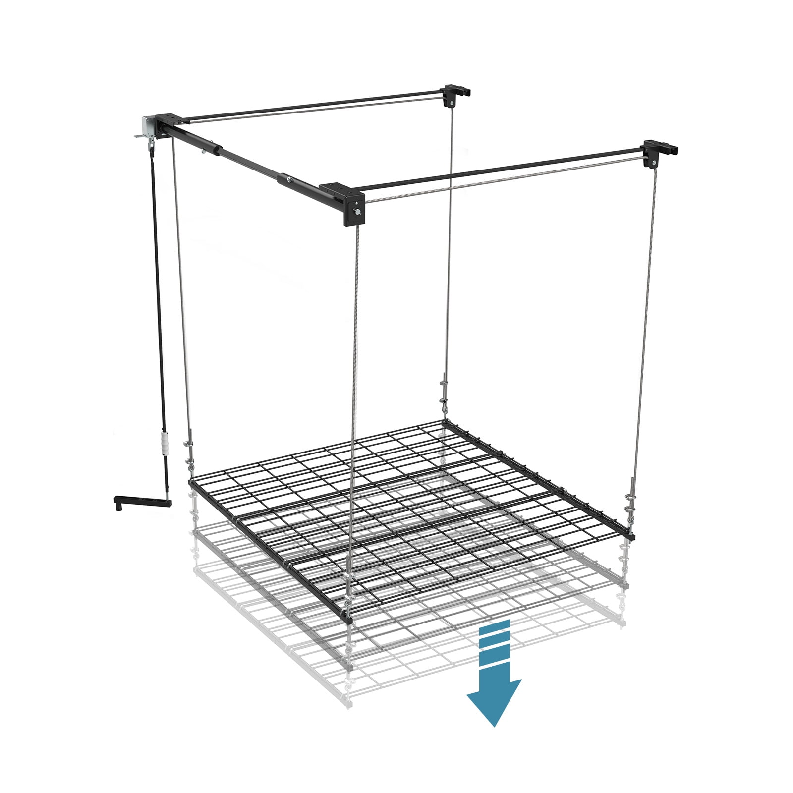 Garage Ceiling Storage Lift System Shelly Lighting