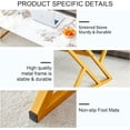 thumbnail image 5 of Marble Coffee Table, 47'' Sintered Stone Coffee Table for Living Room,Gold Center Table with Metal Leg, Modern Center Table for Living Room, 5 of 7